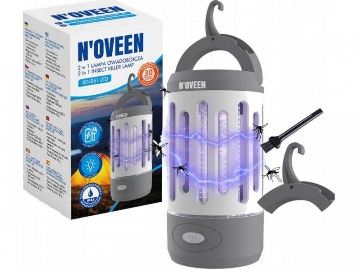 Туристична лампа від комарів Noveen IKN851 LED на акумуляторі
