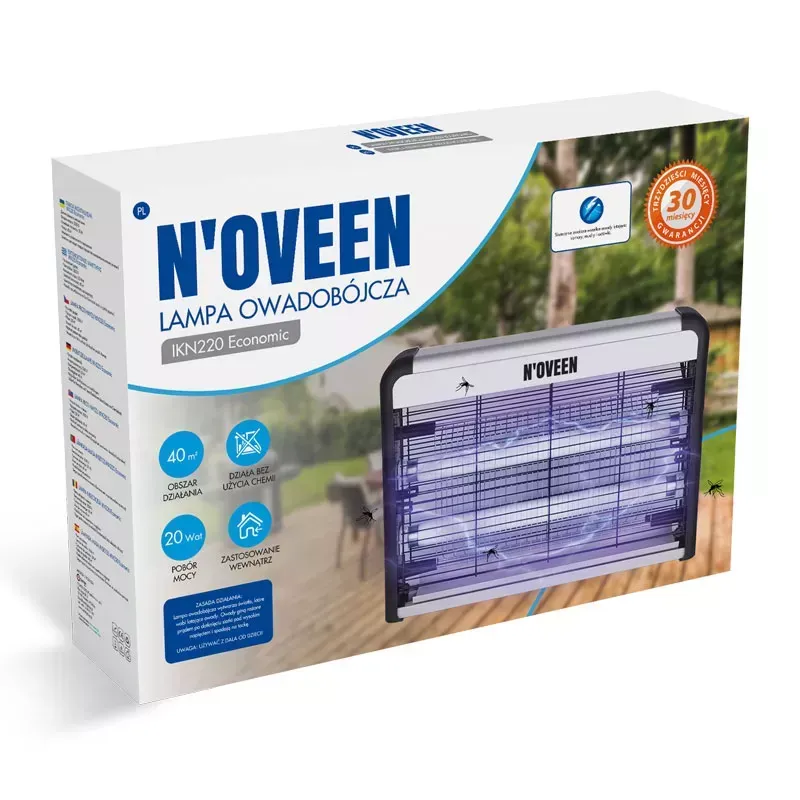 Знищувач комах - пастка до 60 м2 Noveen IKN220 Economic, 20 Вт