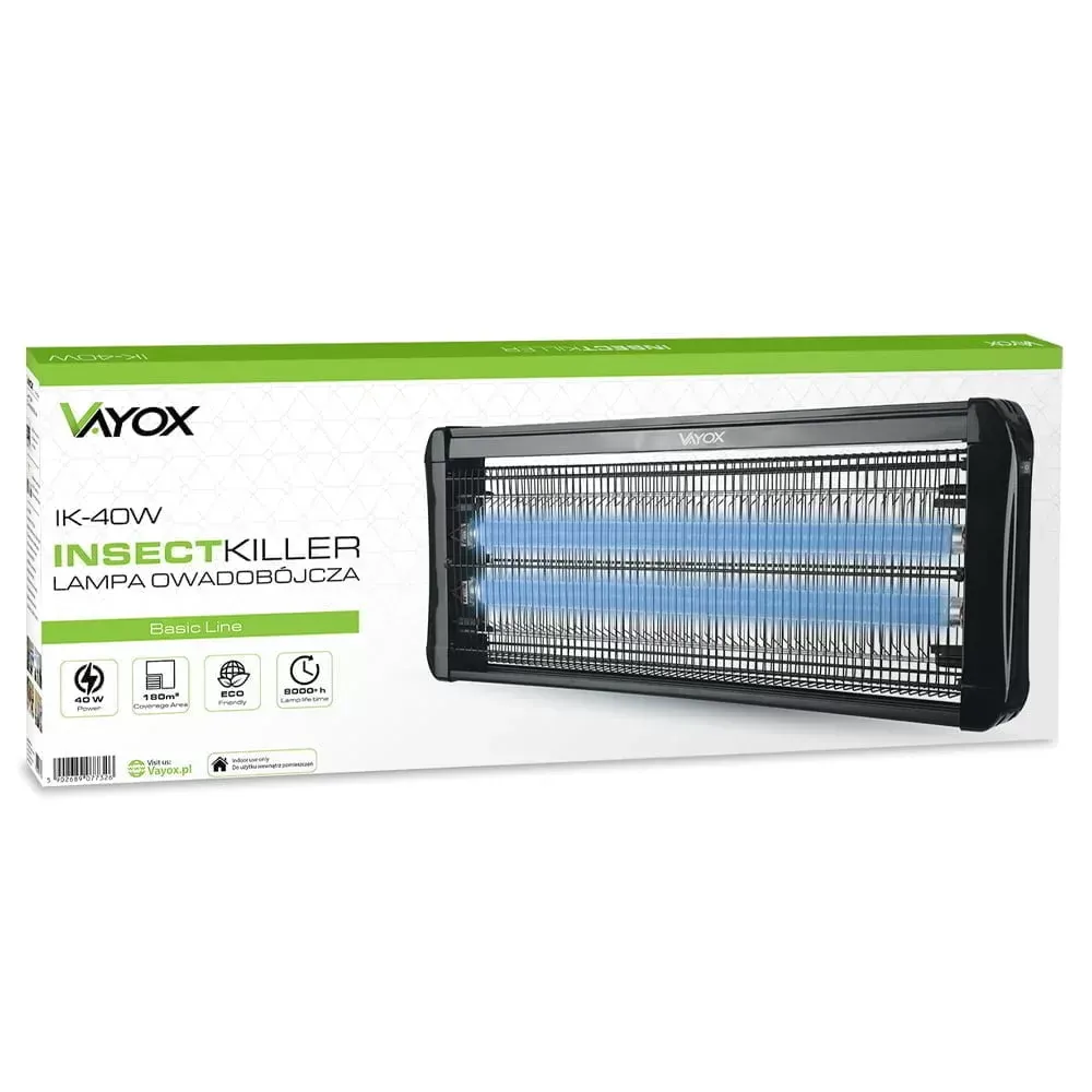 Знищувач комах до 120 м2 VAYOX IKV-40W електричний