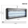 Знищувач комах до 120 м2 VAYOX IKV-40W електричний