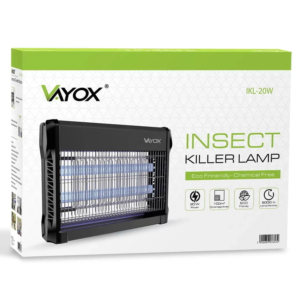 Знищувач пастка для комах до 100 м2 VAYOX IKL-20W