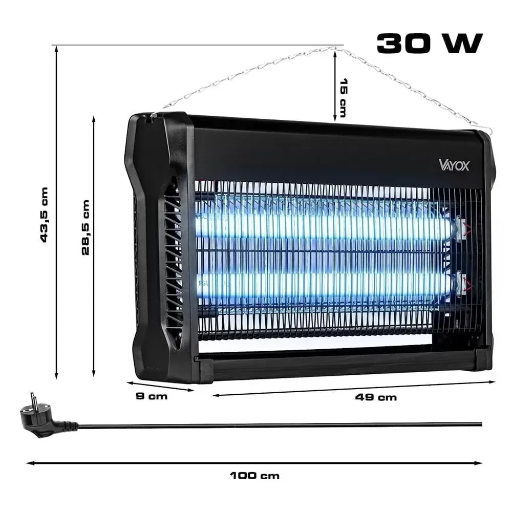 Знищувач пастка для комах до 120 м2 VAYOX IKL-30W