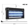 Знищувач пастка для комах до 180 м2 VAYOX IKL-40W