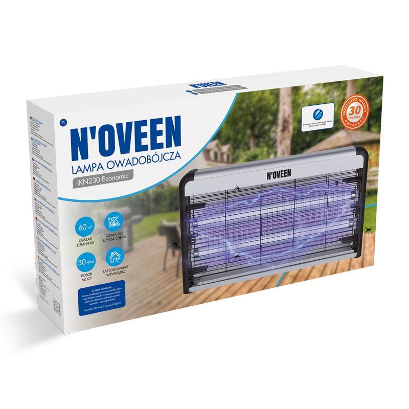 Знищувач комах, пастка для комах до 80 м2 Noveen IKN230 Economic, 30 Вт