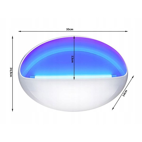 Настінна LED пастка для комах до 30 м2 з липким папером Verk 01933