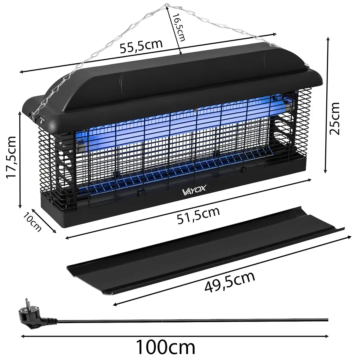 Знищувач пастка для комах до 120 м2 VAYOX IKL-300 PRO